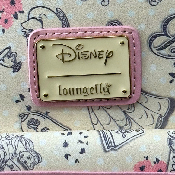 AUTHENTIC Loungefly Disney Parks 🇺🇸 Beauty And The Beast Mini Backpack NWT - Picture 4 of 8